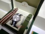 Rolex replica datejust acciaio argentèè barrette cordura orologio replica copia imitazione 4us721 - immagine 6