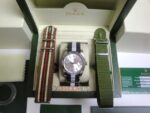 Rolex replica datejust acciaio argentèè barrette cordura orologio replica copia imitazione 4us721 - immagine 4