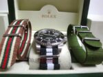 Rolex replica submariner nero ceramichon cordura orologio replica copia imitazione 4us722 - immagine 6
