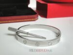 Cartier replica gioiello bracciale love oro bianco imitazione replica - immagine 3