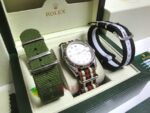 Rolex replica datejust acciaio cordura by gucci orologio replica copia imitazione 4us725 - immagine 4