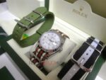Rolex replica datejust acciaio cordura by gucci orologio replica copia imitazione 4us725 - immagine 5