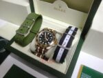 Rolex replica GMT master II acciaio oro ceramichon cordura by gucci orologio replica copia imitazione 4us726 - immagine 6