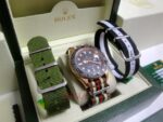 Rolex replica yacht master l rose gold cordura by gucci orologio replica copia 4us727 - immagine 3