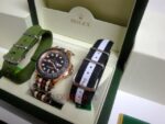 Rolex replica yacht master l rose gold cordura by gucci orologio replica copia 4us727 - immagine 4