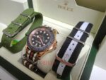 Rolex replica yacht master l rose gold cordura by gucci orologio replica copia 4us727 - immagine 8