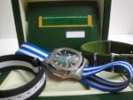 Patek Philippe replica nautilus acciaio blue dial cordura orologio replica copia 4us728 - immagine 4