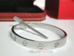 Cartier replica gioiello bracciale love oro bianco imitazione replica - immagine 11