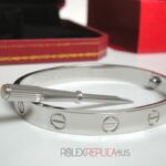 Cartier replica gioiello bracciale love oro bianco imitazione replica