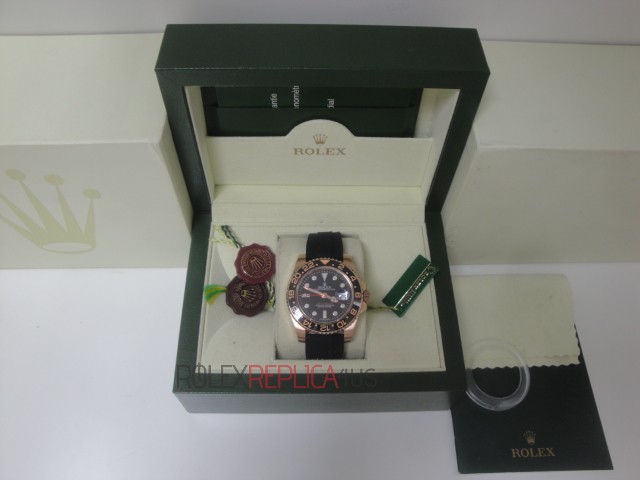 virtuemart_product_21rolex-replica-orologi-copia-imitazione-orologi-di-lusso Rolex replica GMT master II rose gold strip rubber orologio replica copia imitazione 4us710 - immagine 1