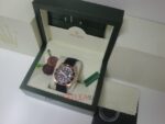 Rolex replica GMT master II rose gold strip rubber orologio replica copia imitazione 4us710 - immagine 3