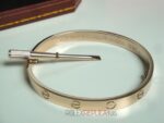 Cartier replica gioiello bracciale love oro rosa imitazione replica - immagine 6