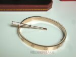 Cartier replica gioiello bracciale love oro rosa imitazione replica - immagine 8