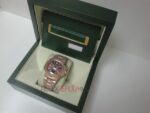 Patek Philippe replica nautilus rose gold moon phase orologio replica copia 4us711 - immagine 5