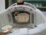 Richard Mille skull nano ceramic special white edition strip rubber orologio replica copia imitazione 4us712 - immagine 6