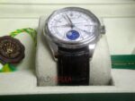 Rolex replica cellini acciaio white dial fasi lunari orologio replica copia imitazione 4us713 - immagine 8
