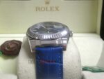 Rolex replica daydate acciaio blue strip leather orologio replica copia imitazione 4us717 - immagine 6