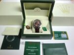 Rolex replica daydate acciaio chocolate strip leather orologio replica copia imitazione 4us718 - immagine 6