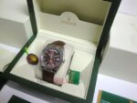 Rolex replica daydate acciaio chocolate strip leather orologio replica copia imitazione 4us718 - immagine 3