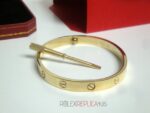 Cartier replica gioiello bracciale love oro giallo imitazione replica - immagine 9