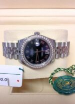 Rolex replica Datejust 31mm 178384 Diamond Bezel orologio copia - immagine 4