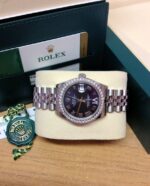 Rolex replica Datejust 31mm 178384 Diamond Bezel orologio copia - immagine 5
