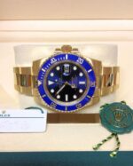 Rolex replica Submariner Date 116618LB Yellow Gold orologio copia - immagine 5
