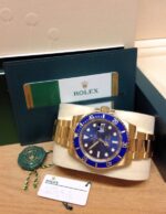 Rolex replica Submariner Date 116618LB Yellow Gold orologio copia - immagine 4