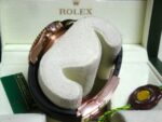 Rolex replica yacht master l rose gold SARU strip rubber rubini bezel orologio replica copia 4us726 - immagine 10