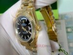 Rolex replica daydate ll oro giallo black dial barrette orologio replica copia imitazione 4us712 - immagine 20