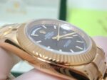 Rolex replica daydate ll oro giallo black dial barrette orologio replica copia imitazione 4us712 - immagine 21