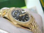 Rolex replica daydate ll oro giallo black dial barrette orologio replica copia imitazione 4us712 - immagine 27