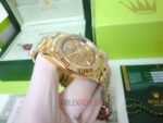 Rolex replica daydate ll full oro giallo gold dial roman orologio replica copia imitazione 4us713 - immagine 5