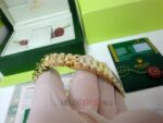 Rolex replica daydate ll full oro giallo gold dial roman orologio replica copia imitazione 4us713 - immagine 10