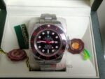 Rolex replica deepsea seadweller black out red acciaio ceramichon orologio replica copia imitazione 4us707 - immagine 3