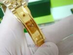 Rolex replica datejust full oro giallo gold dial barrette orologio replica copia imitazione 4us721 - immagine 7