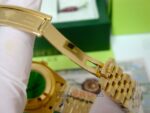 Rolex replica datejust full oro giallo gold dial barrette orologio replica copia imitazione 4us721 - immagine 8