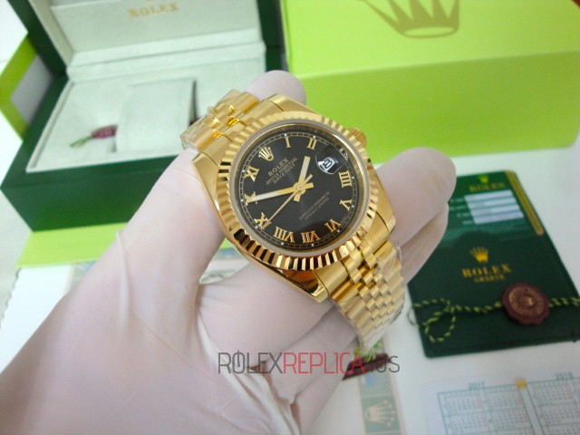 virtuemart_product_193rolex-replica-orologi-copie-lusso-imitazione-orologi-di-lusso Rolex replica datejust full oro giallo black dial roman orologio replica copia imitazione 4us722 - immagine 1