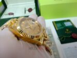 Rolex replica datejust full oro giallo gold dial roman orologio replica copia imitazione 4us723 - immagine 3