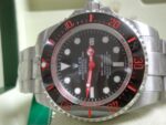 Rolex replica deepsea seadweller black out red acciaio ceramichon orologio replica copia imitazione 4us707 - immagine 5