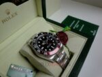 Rolex replica GMT master II rosso nero ceramichon new basilea orologio replica copia imitazione 4us727 - immagine 4