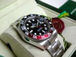 Rolex replica GMT master II rosso nero ceramichon new basilea orologio replica copia imitazione 4us727 - immagine 8