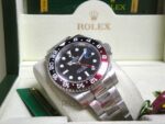 Rolex replica GMT master II rosso nero ceramichon new basilea orologio replica copia imitazione 4us727 - immagine 6