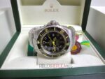 Rolex replica deepsea seadweller black out yellow acciaio ceramichon orologio replica copia imitazione 4us708 - immagine 8