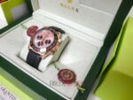 Rolex replica daytona rose gold oysterflex ceramichon bezel orologio replica copia imitazione 4us709 - immagine 6
