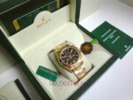 Rolex replica daytona oro giallo black dial orologio replica copia imitazione 4us728 - immagine 3