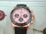Rolex replica daytona rose gold oysterflex ceramichon bezel orologio replica copia imitazione 4us709 - immagine 4