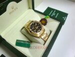 Rolex replica daytona oro giallo black dial orologio replica copia imitazione 4us728 - immagine 4
