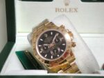 Rolex replica daytona oro giallo black dial orologio replica copia imitazione 4us728 - immagine 7