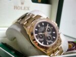 Rolex replica daytona oro giallo black dial orologio replica copia imitazione 4us728 - immagine 8